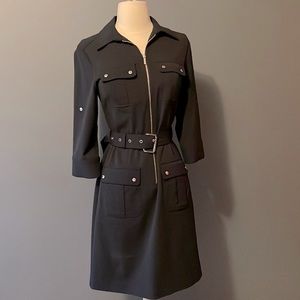 SOLD-Michael Kors Navy Shirt Dress